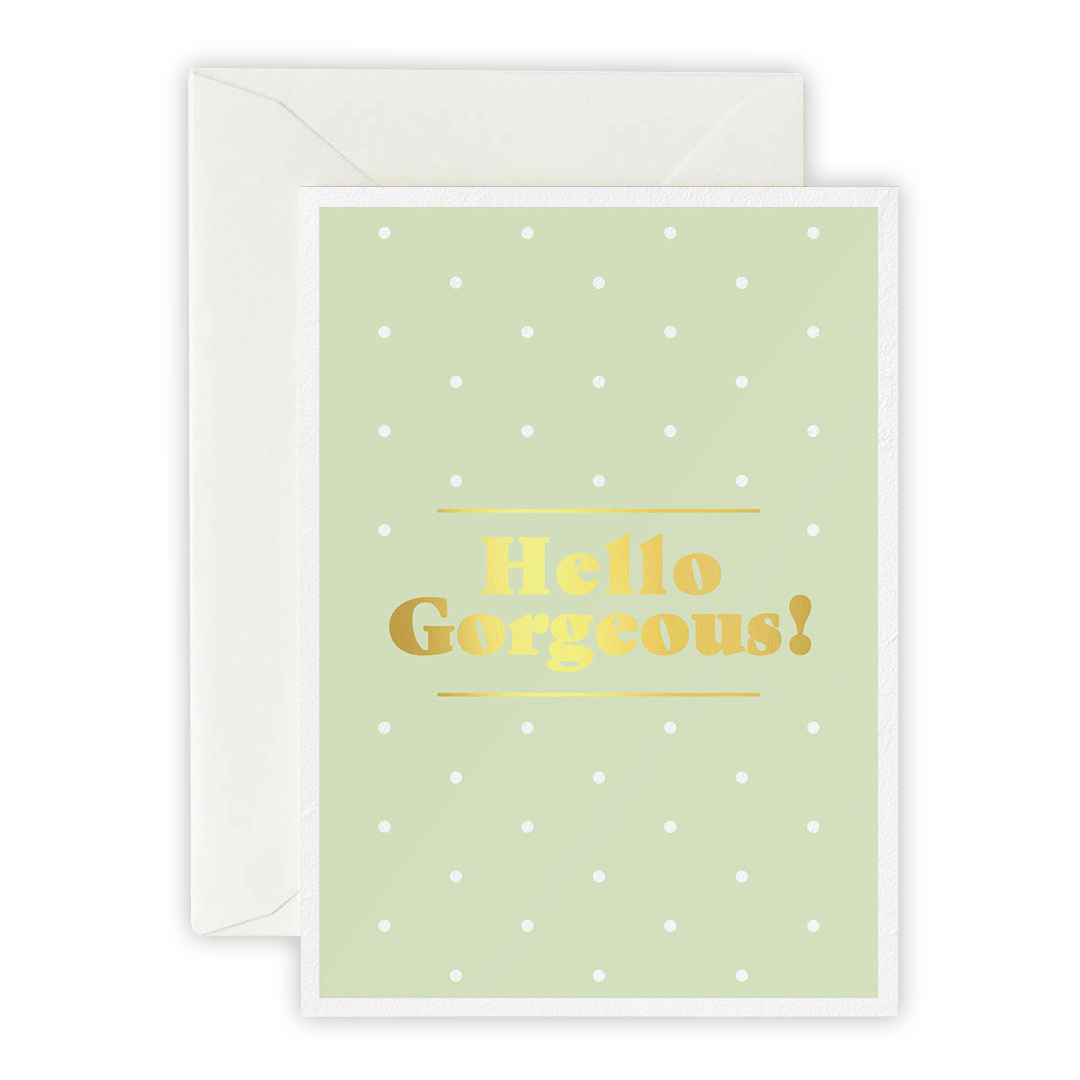 Hello Gorgeous – Greeting Card, Envelope & Sticker Set