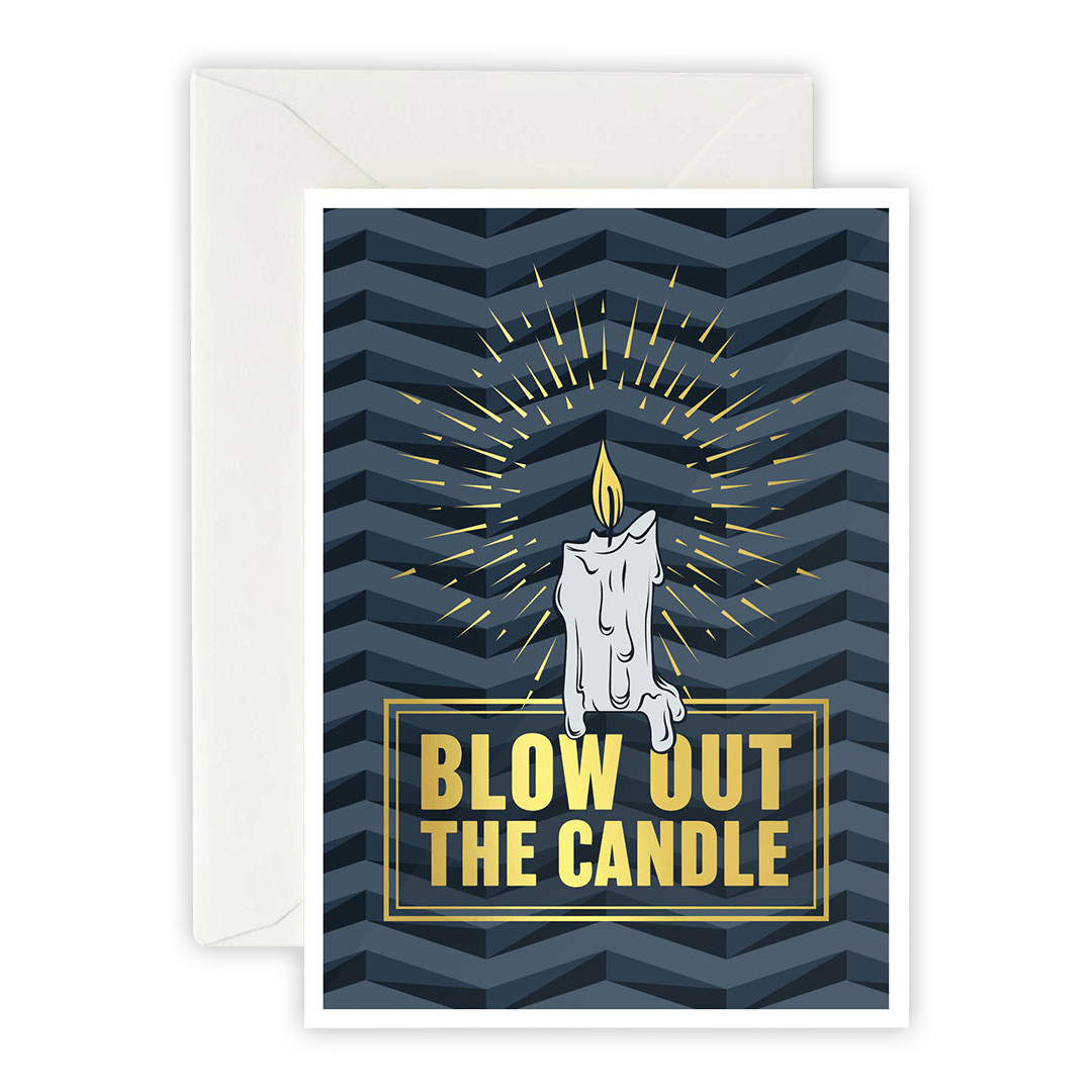 Blow Out The Candle – Greeting Card, Envelope & Sticker Set