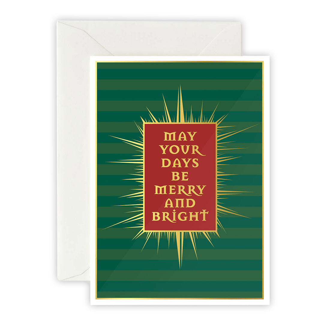 May Your Days Be – Greeting Card, Envelope & Sticker Set