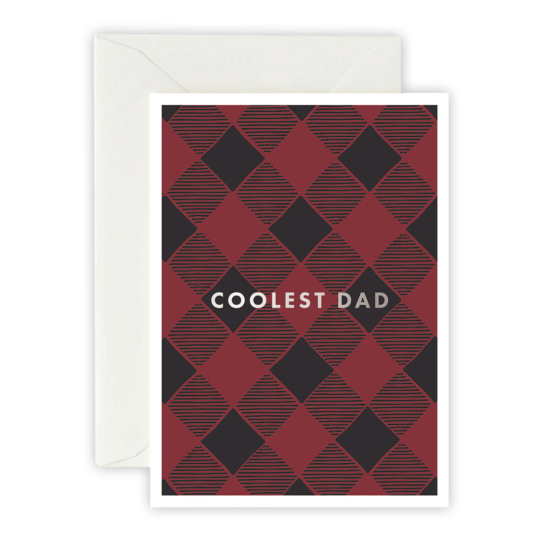 Coolest Dad – Greeting Card, Envelope & Sticker Set