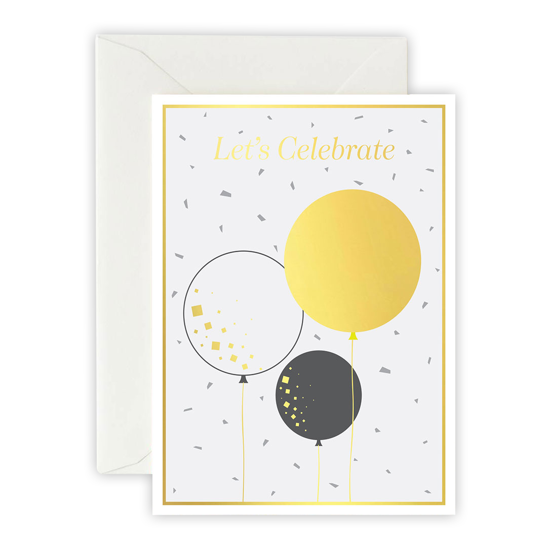 Let’s Celebrate – Greeting Card, Envelope & Sticker Set