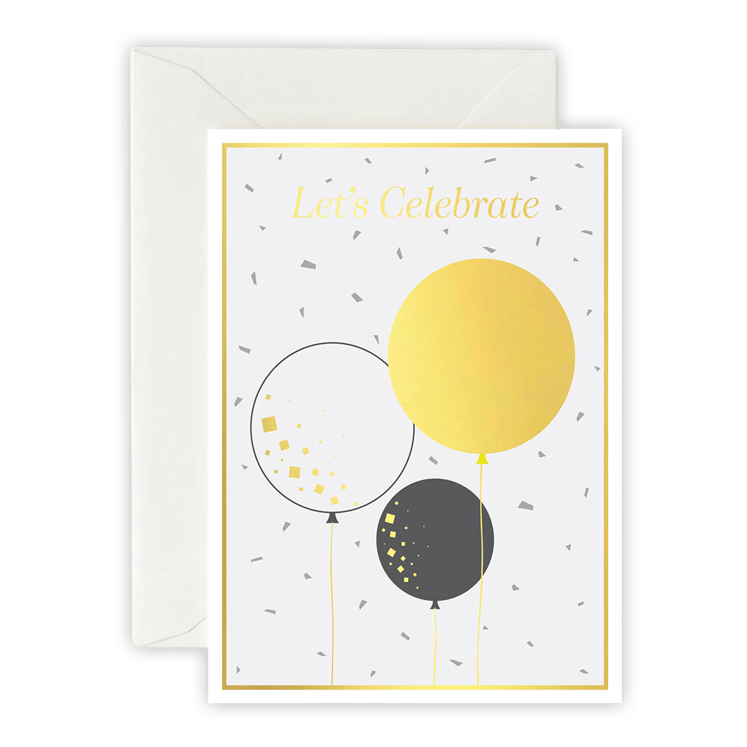 Let’s Celebrate – Greeting Card, Envelope & Sticker Set