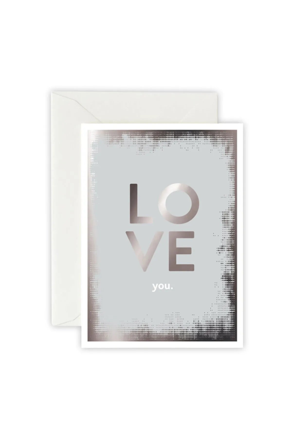 Love You Greeting Card, Envelope and Sticker Set