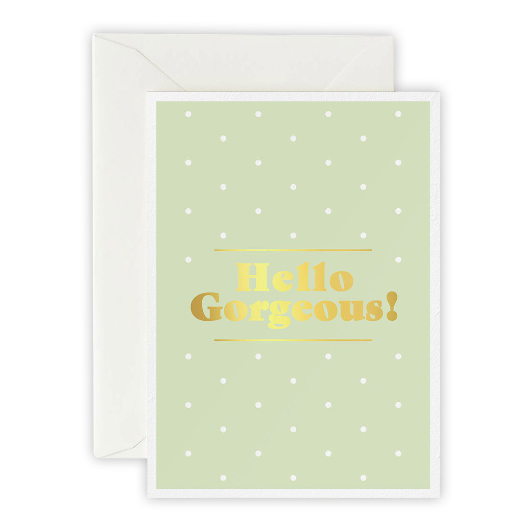 Hello Gorgeous – Greeting Card, Envelope & Sticker Set