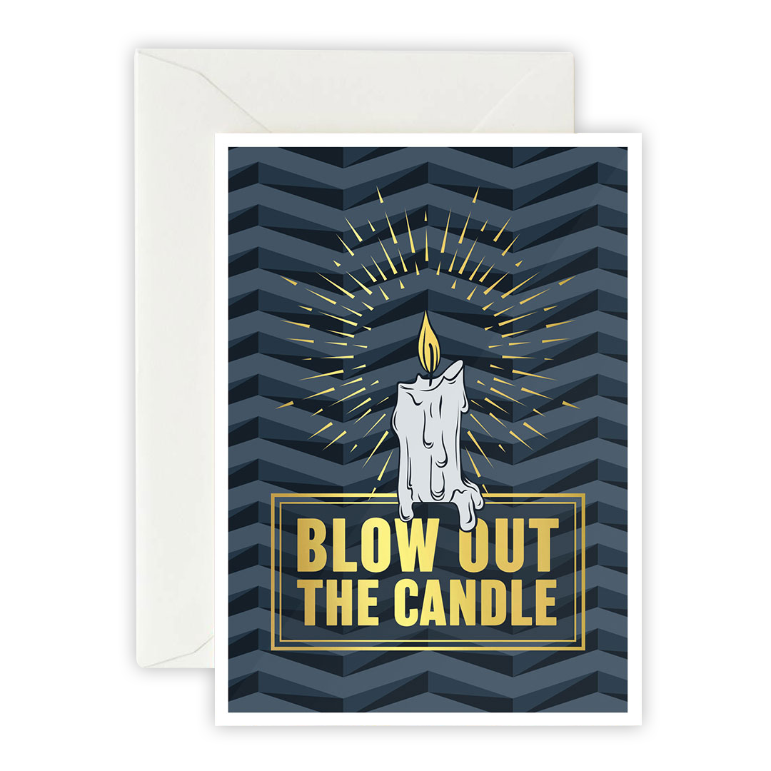 Blow Out The Candle – Greeting Card, Envelope & Sticker Set