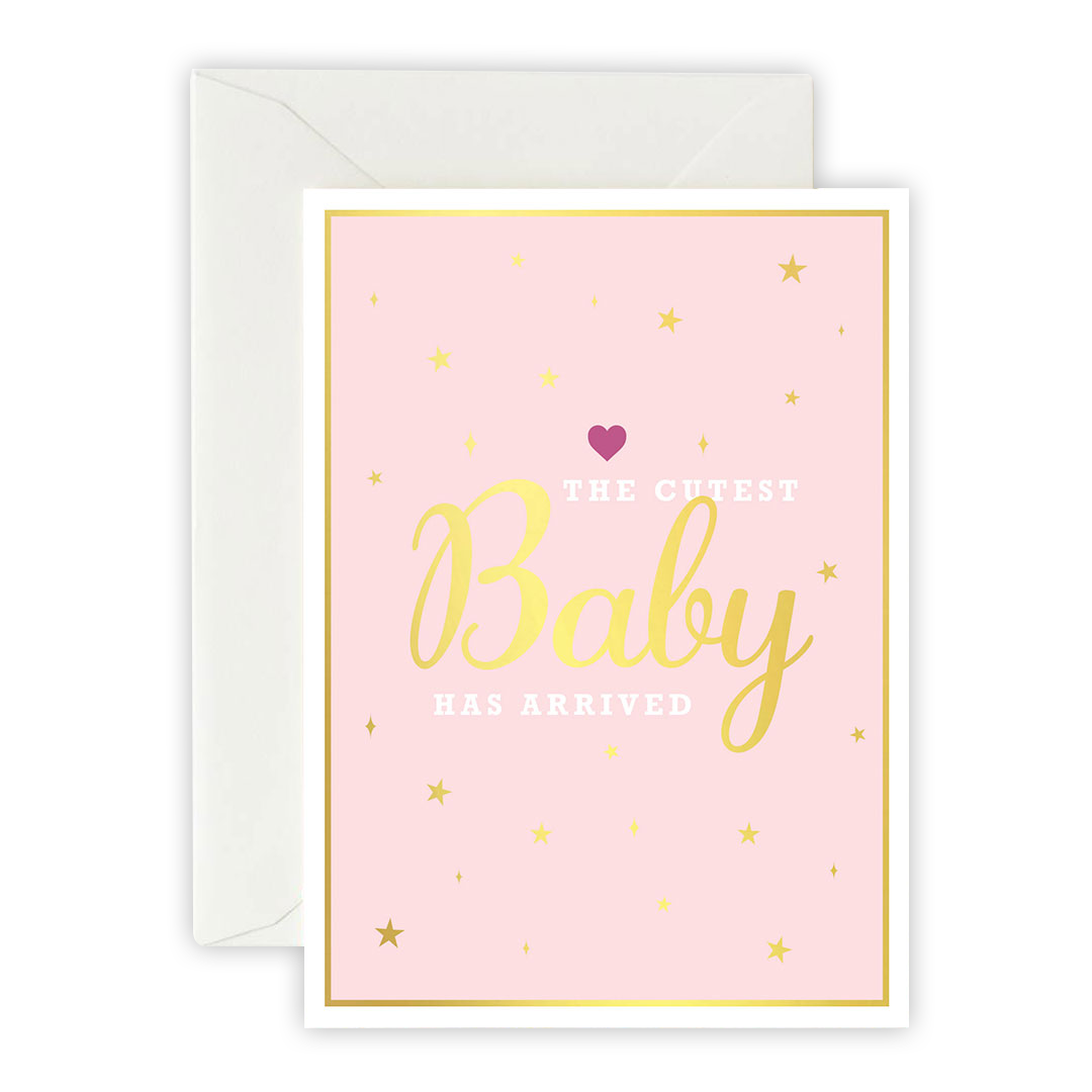 You Are Solid Gold Baby – Greeting Card, Envelope & Sticker Set